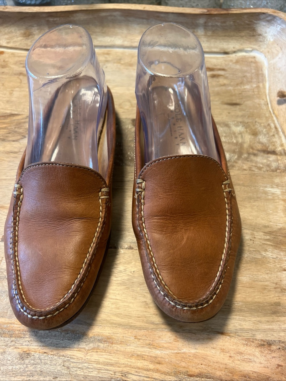 Cole Haan Women's Brown Leather Loafers